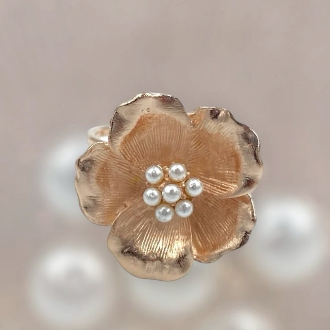 梅花_戒指 - 戒指 - 其他金属 金色