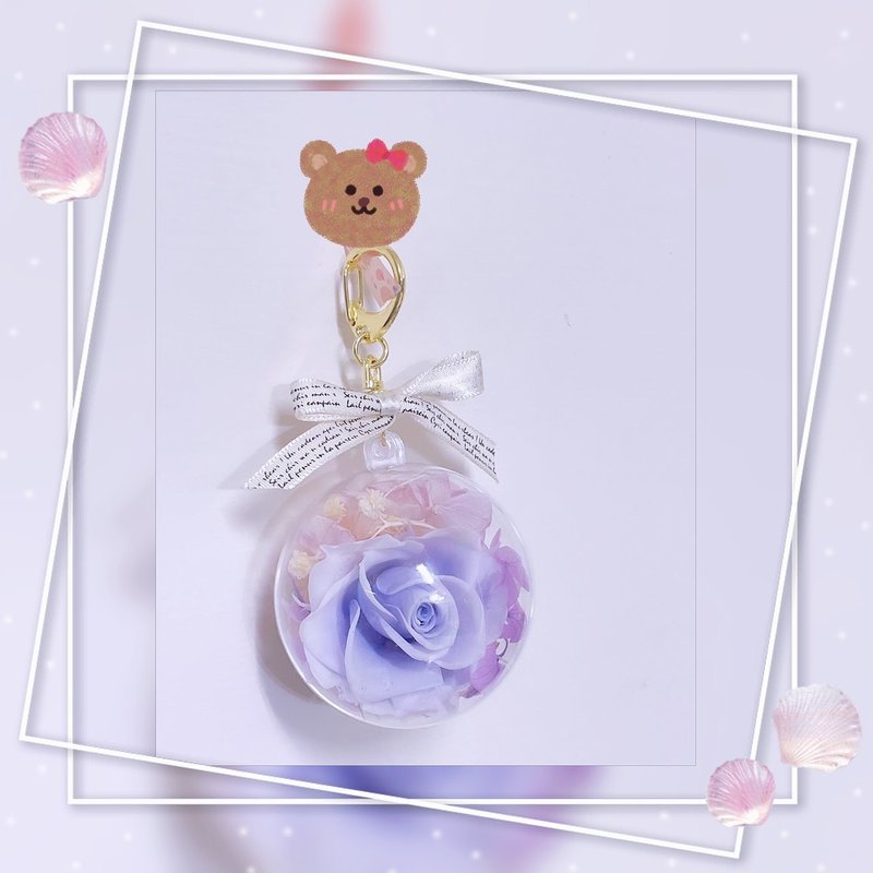 圣诞节礼物/迷幻紫色系列/永生花//透明壳球吊饰/9折 - 植栽 - 其他材质 