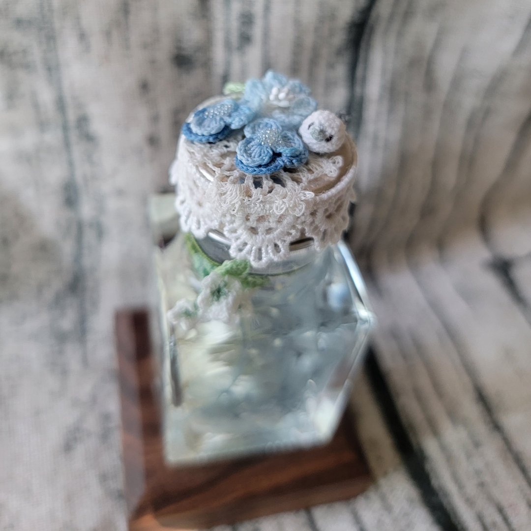 铁线莲|三色堇|雪花|雪之妖精 浮游花 人手钩织 - 其他 - 绣线 蓝色