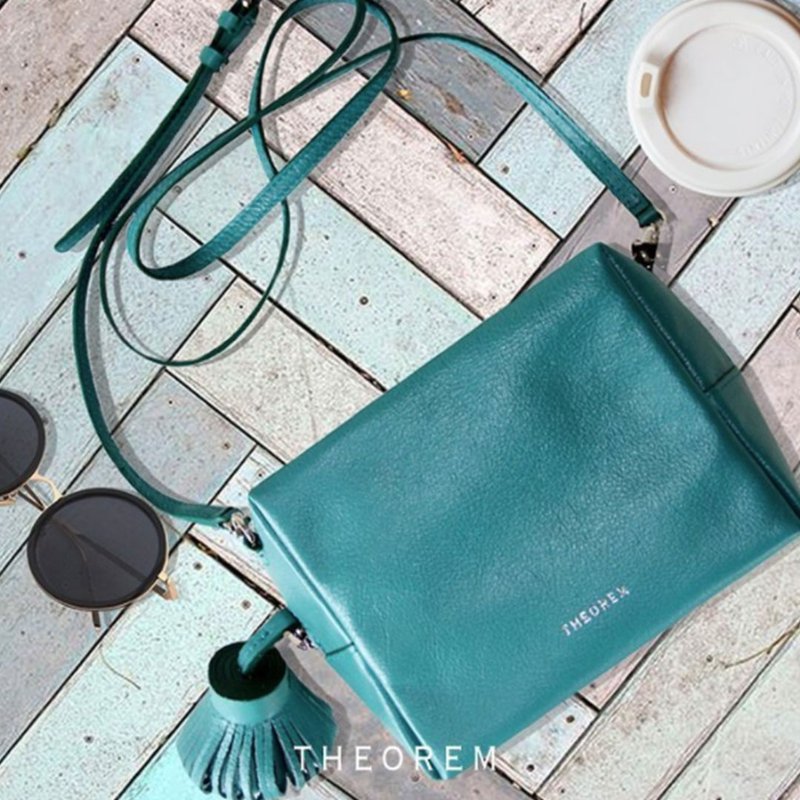 Semi Gamma crossbody bag - 手提包/手提袋 - 真皮 绿色