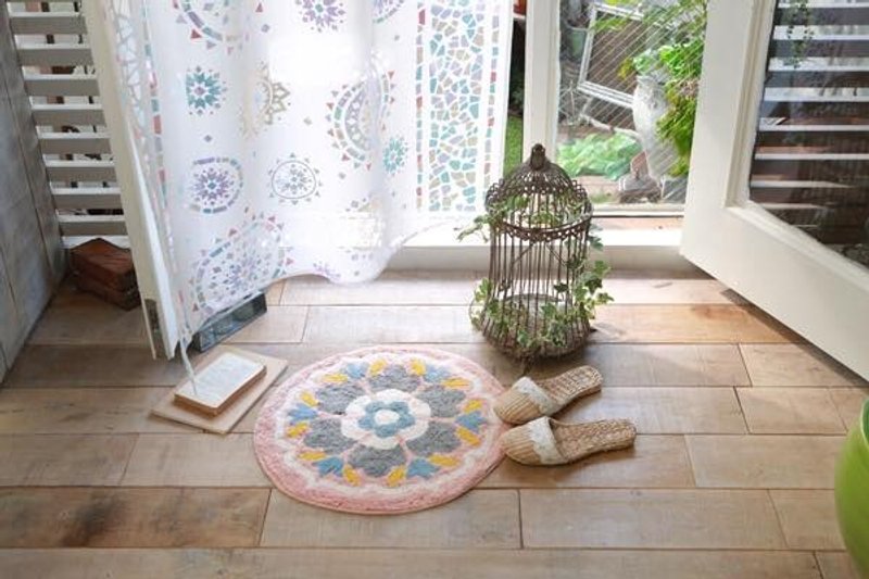  预购中   圆圈圈花朵地垫   - 摆饰 - 棉．麻 多色