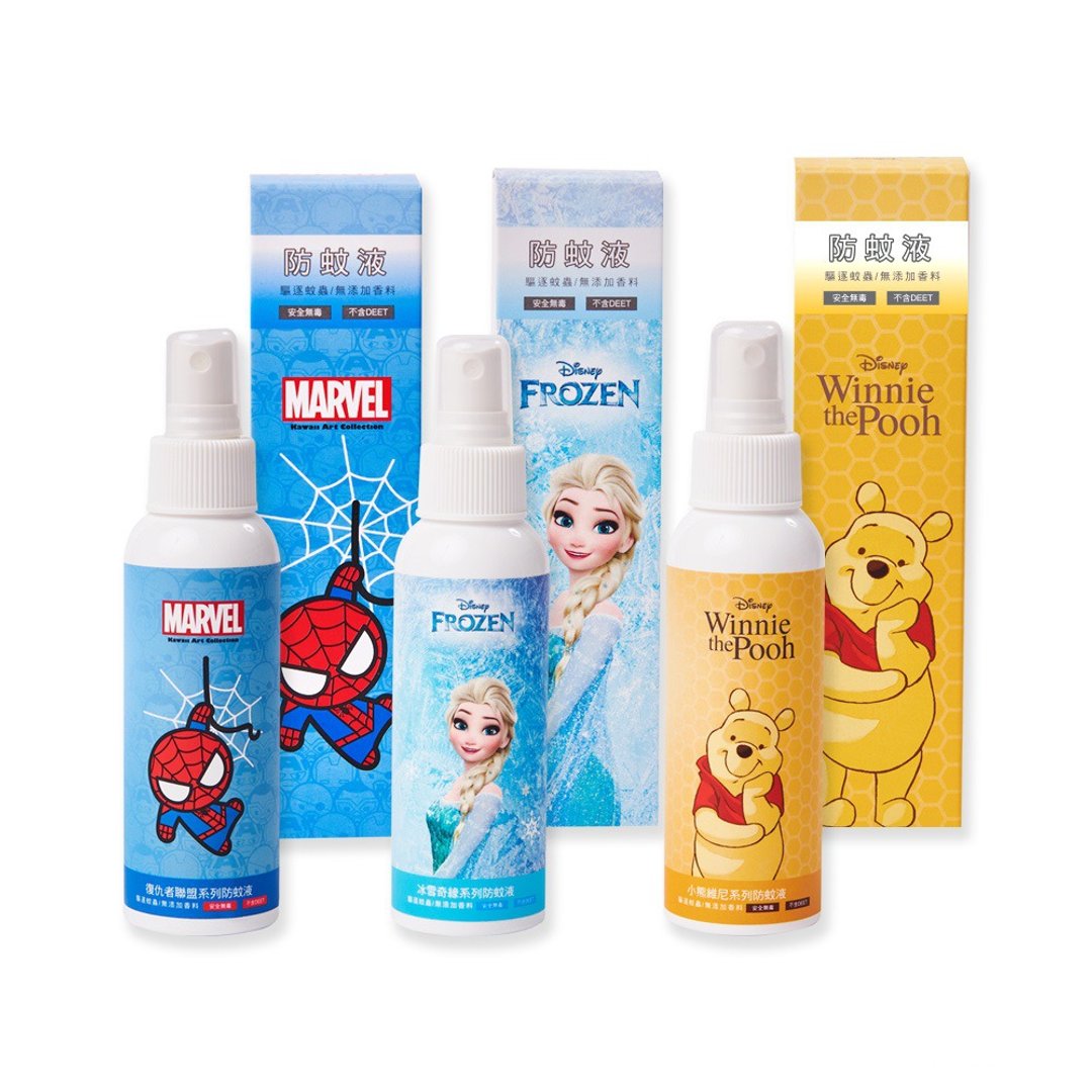 【ONEDER旺达】Disney 小熊维尼 蜘蛛人 冰雪奇缘  防蚊液 - 香薰/精油/线香 - 其他金属 