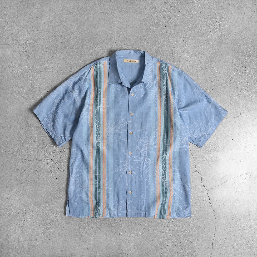 Aloha Shirts 夏威夷衫 /Vintage古着 - 男装衬衫 - 丝．绢 蓝色