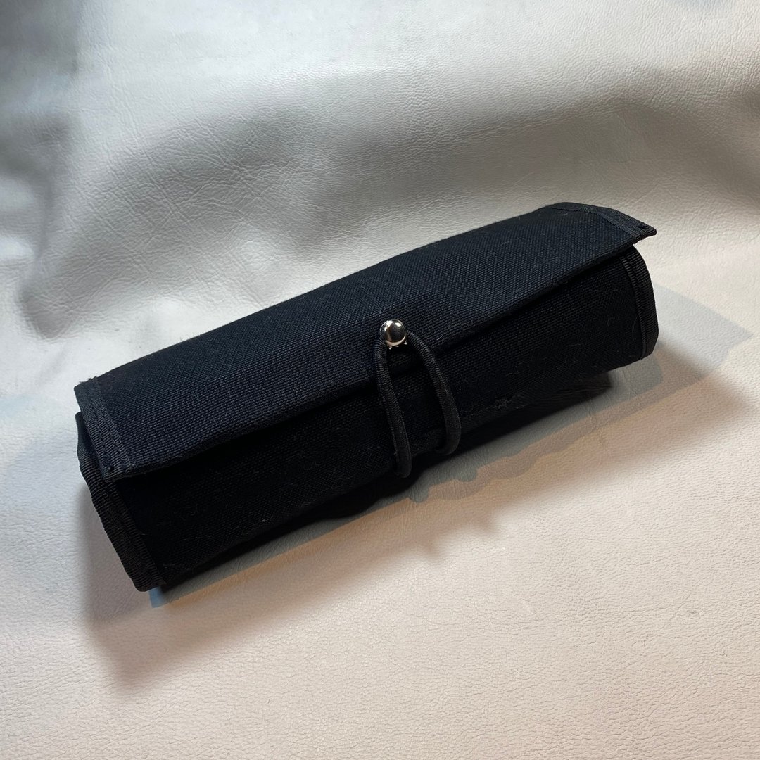 工具卷_修订版01_black - 铅笔盒/笔袋 - 棉．麻 黑色