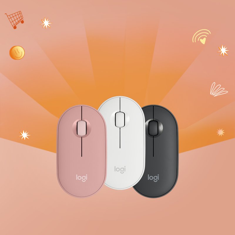 罗技 Pebble M350S 鹅卵石无线鼠标 - 电脑配件 - 塑料 