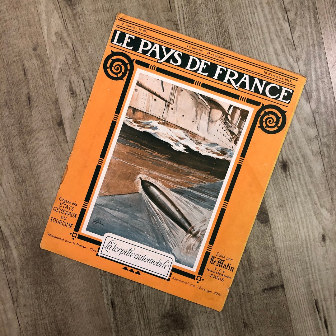 法国Le Pays de France百年第一次世界大战画报 - 刊物/书籍 - 纸 卡其色