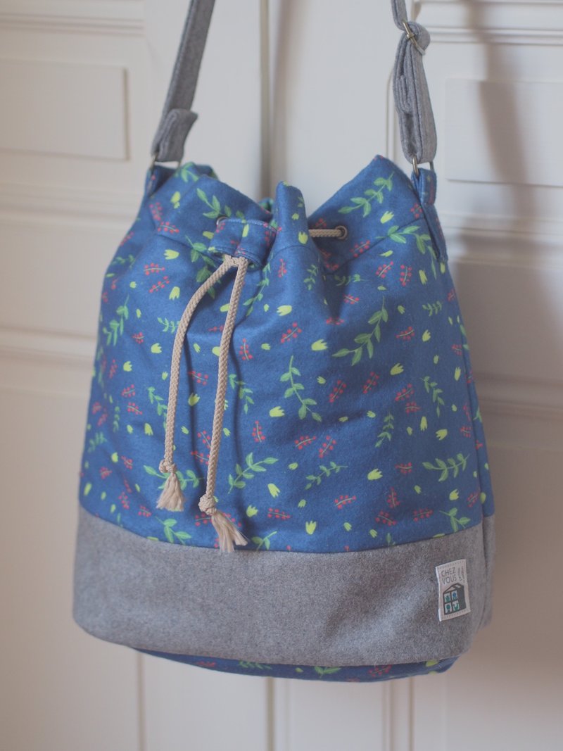 巴哈的森林水桶包/妈妈包 - 侧背包/斜挎包 - 棉．麻 