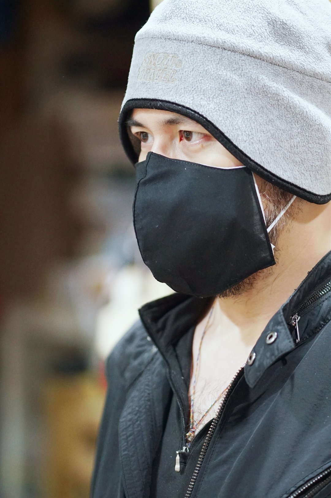 Bucute a.32成人男款立体 口罩套/可重复洗/需配医疗口罩/低调黑 - 口罩 - 其他人造纤维 黑色