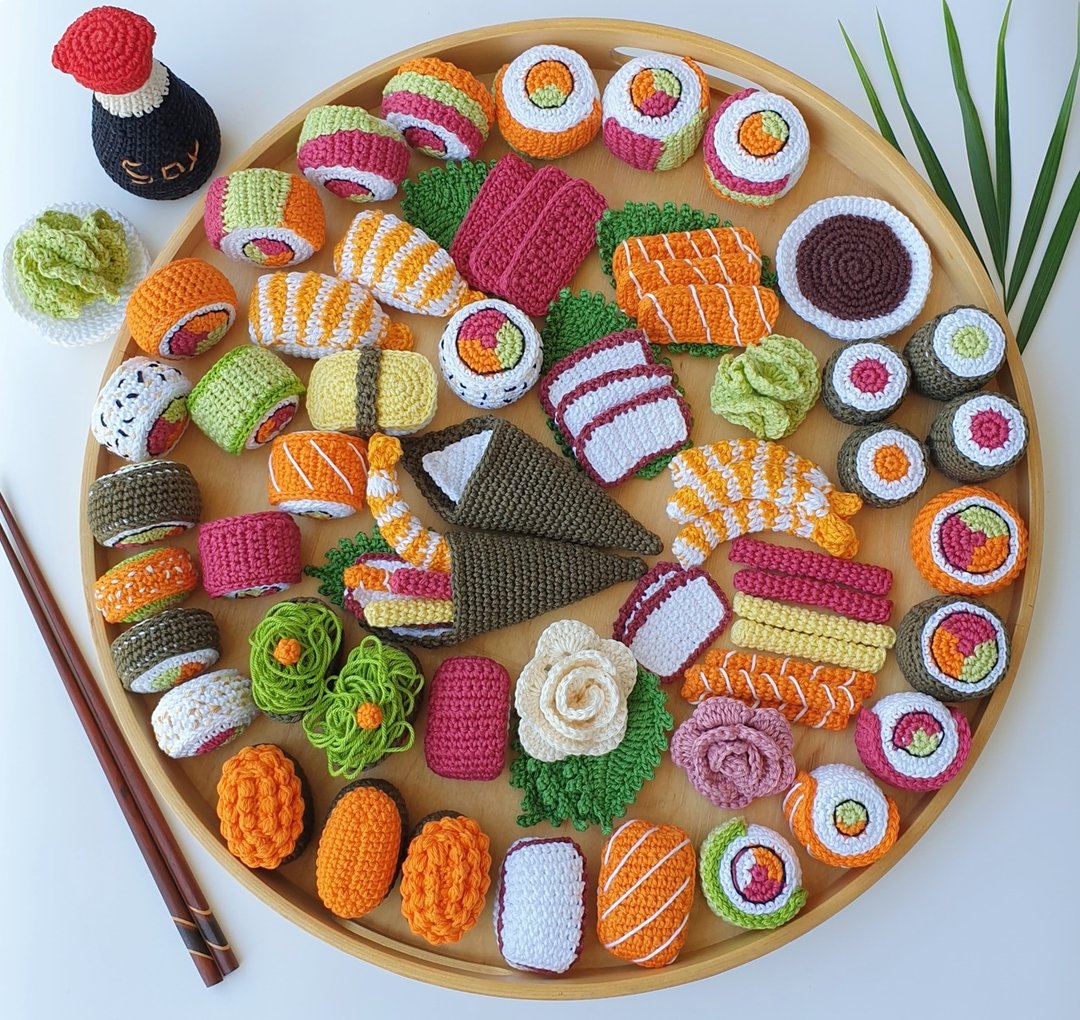 Sushi Mega Set E-Book Crochet Pattern - 手工艺教程/工具书 - 其他材质 
