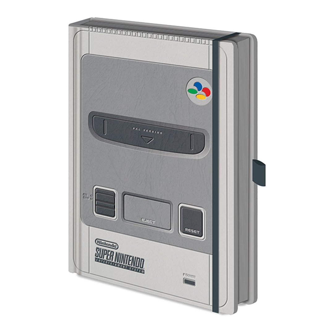 【任天堂】NINTENDO 超级任天堂主机造型 A5尺寸 英国进口笔记本 - 笔记本/手帐 - 纸 灰色