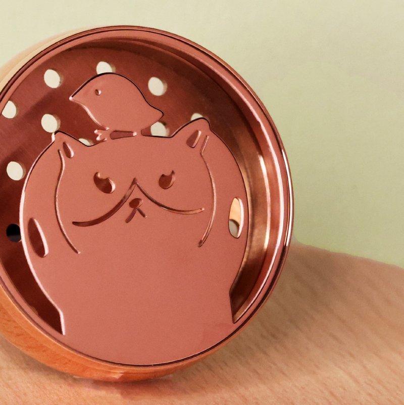 【香氛森林x阿喵菜市场】质感金属车用香氛 - 风趣阿喵的享乐生活 - 香薰/精油/线香 - 不锈钢 黑色