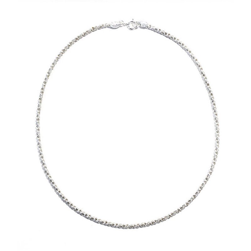 扭结链项链 (银色) - 项链 - 纯银 银色