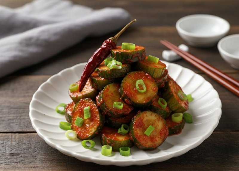 首尔大叔 凉拌小黄瓜 生命力韩式泡菜 김치 Kimchi 2台斤小包装 - 料理包 - 新鲜食材 绿色