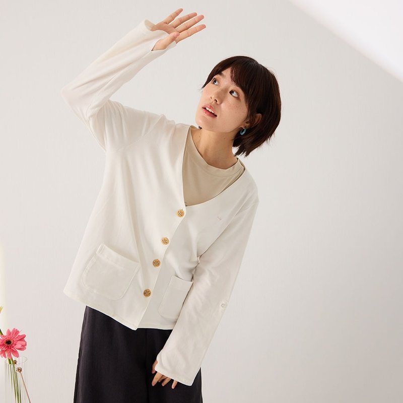 UMORFIL胶原蛋白遮阳小外套 - 居家服/睡衣 - 棉．麻 多色