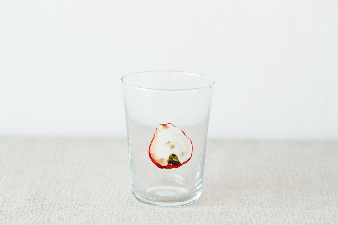 【+t企划】水果玻璃杯-莲雾半颗 - 玻璃杯 - 玻璃 透明