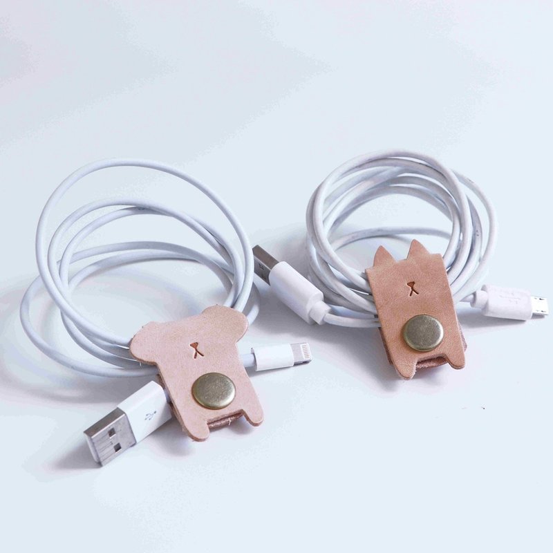 猫猫狗狗集线器 - 卷线器/电线收纳 - 真皮 