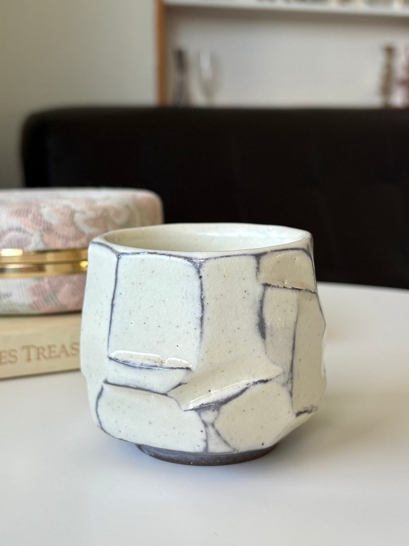 陶作家 - 粉引切削杯 茶杯 - 茶具/茶杯 - 陶 