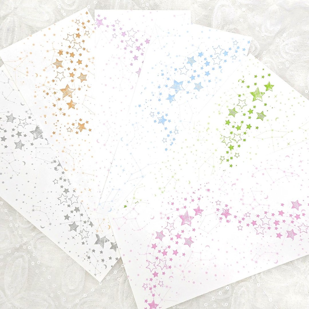 :Star dust: 双面印刷纸张 (120g) - 信封/信纸 - 纸 