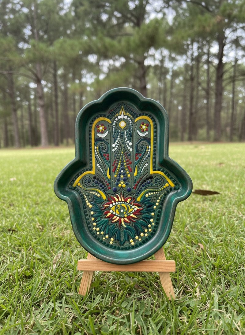 法蒂玛之手 点点曼陀罗 扩香盘 薰香盘 圣誔礼物 - 香薰/精油/线香 - 其他材质 多色