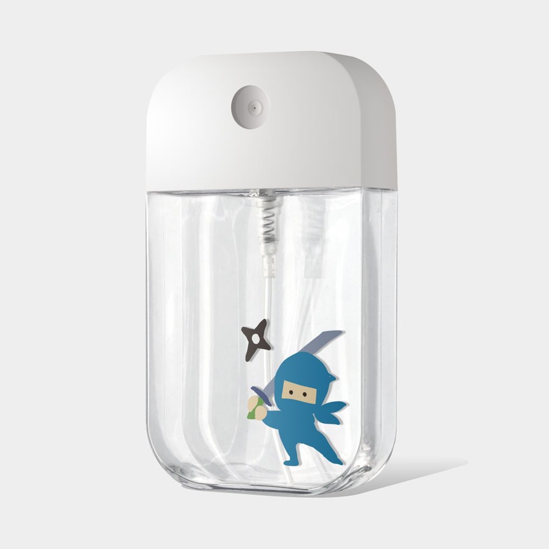 忍者 酒精瓶 防疫用品 卡片式喷瓶 PU078 - 收纳用品 - 塑料 蓝色