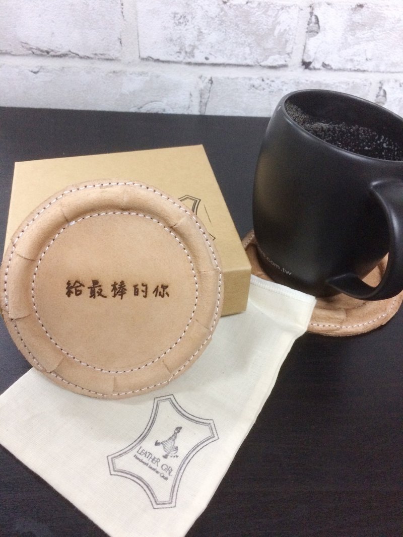 原色榔皮杯垫 - 其他 - 真皮 透明