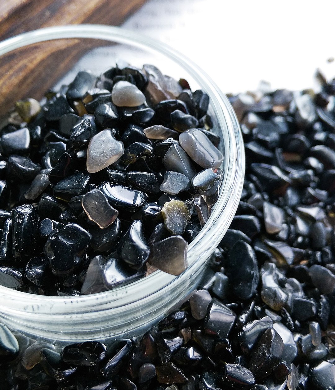 Obsidian 天然黑曜石碎石 净化专用小碎石  一份 100g 售 50 元 - 摆饰 - 其他材质 