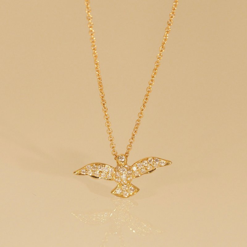 18K金展开翅膀的项链18K Gold Spread Your Wings Necklace - 项链 - 贵金属 