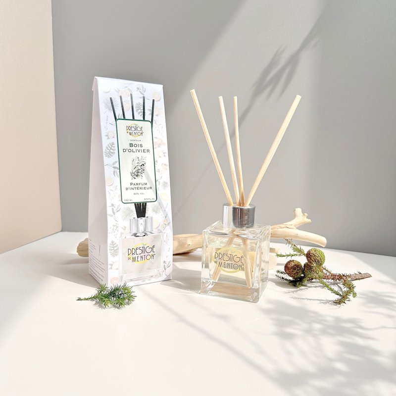 法国Prestige de Menton 檬田之香-橄榄木 空间香氛-扩香瓶100ml - 香薰/精油/线香 - 玻璃 