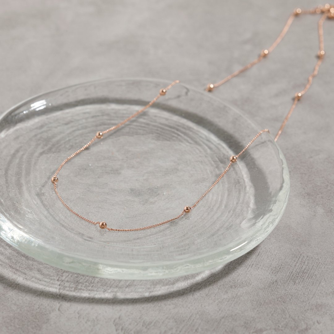 point necklace PG 无镍项链 短项链 简约项链 粉红金 - 锁骨链 - 其他金属 粉红色
