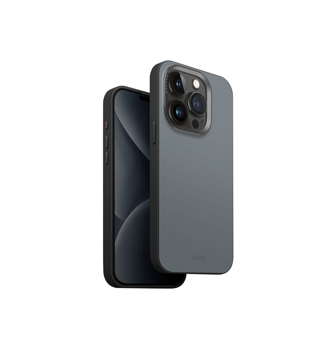 iPhone 15系列 Lyden Ds耐刮皮革磁吸手机壳-水洗蓝/黑 - 手机壳/手机套 - 其他材质 蓝色