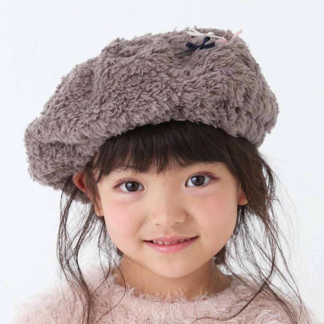 SALE !! Petit Ribbon Beret 2923305 - 婴儿帽/发带 - 其他人造纤维 灰色