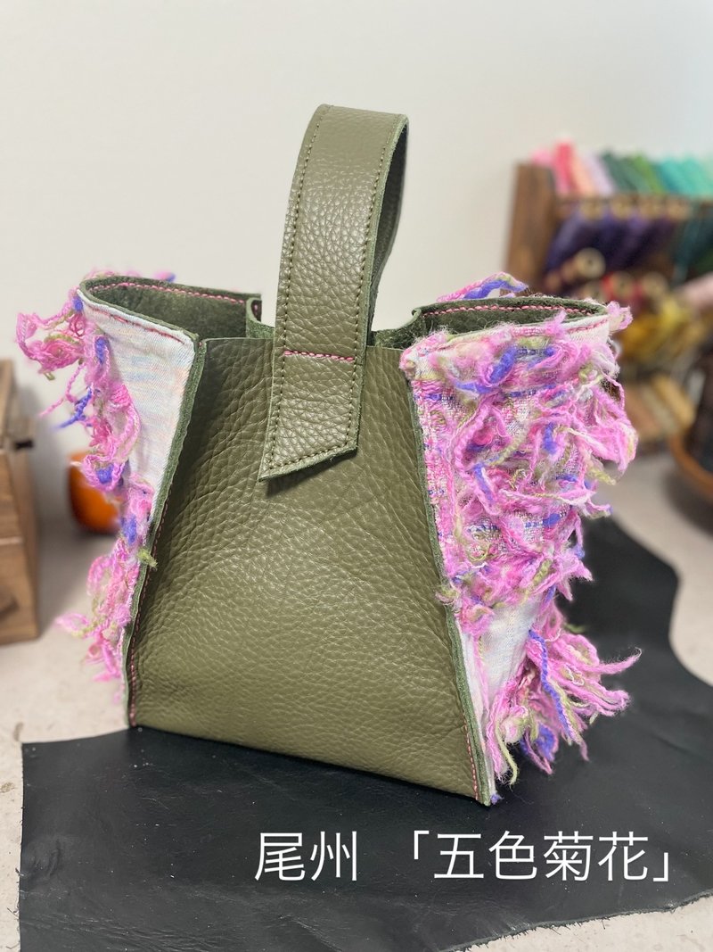 Japan Made 尾州产 艺术斜纹软 手提包 - 手提包/手提袋 - 真皮 黑色