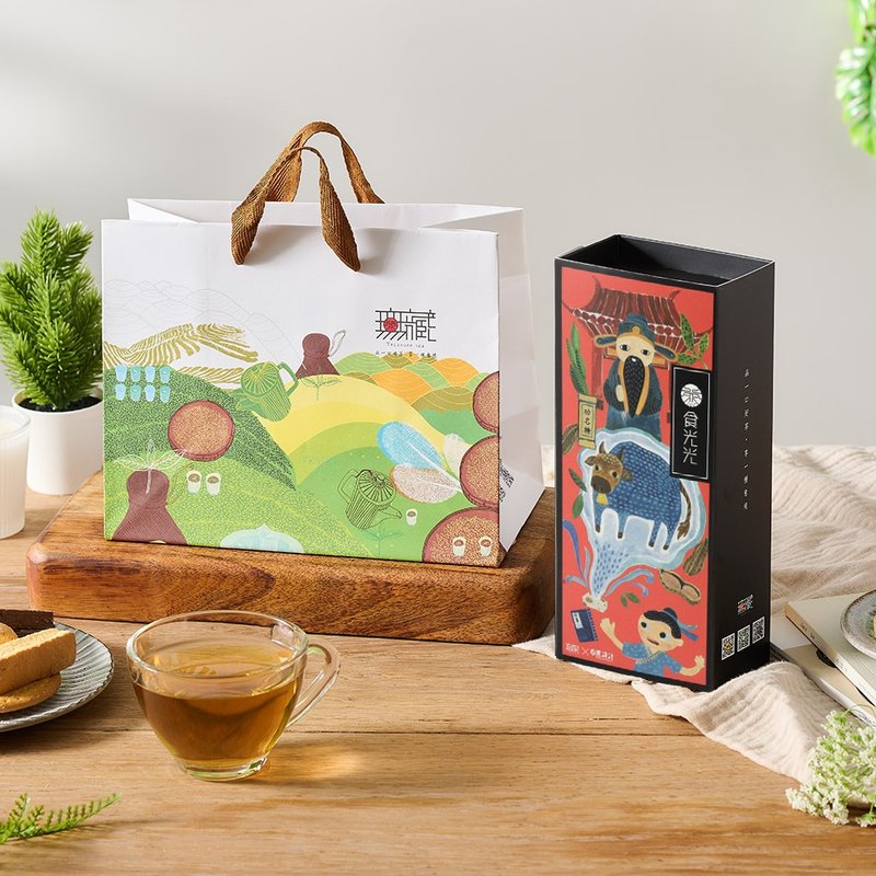 【茶食光光】阿里山金萱红茶牛轧糖(蛋奶素)_300g盒 - 零食/点心 - 新鲜食材 红色