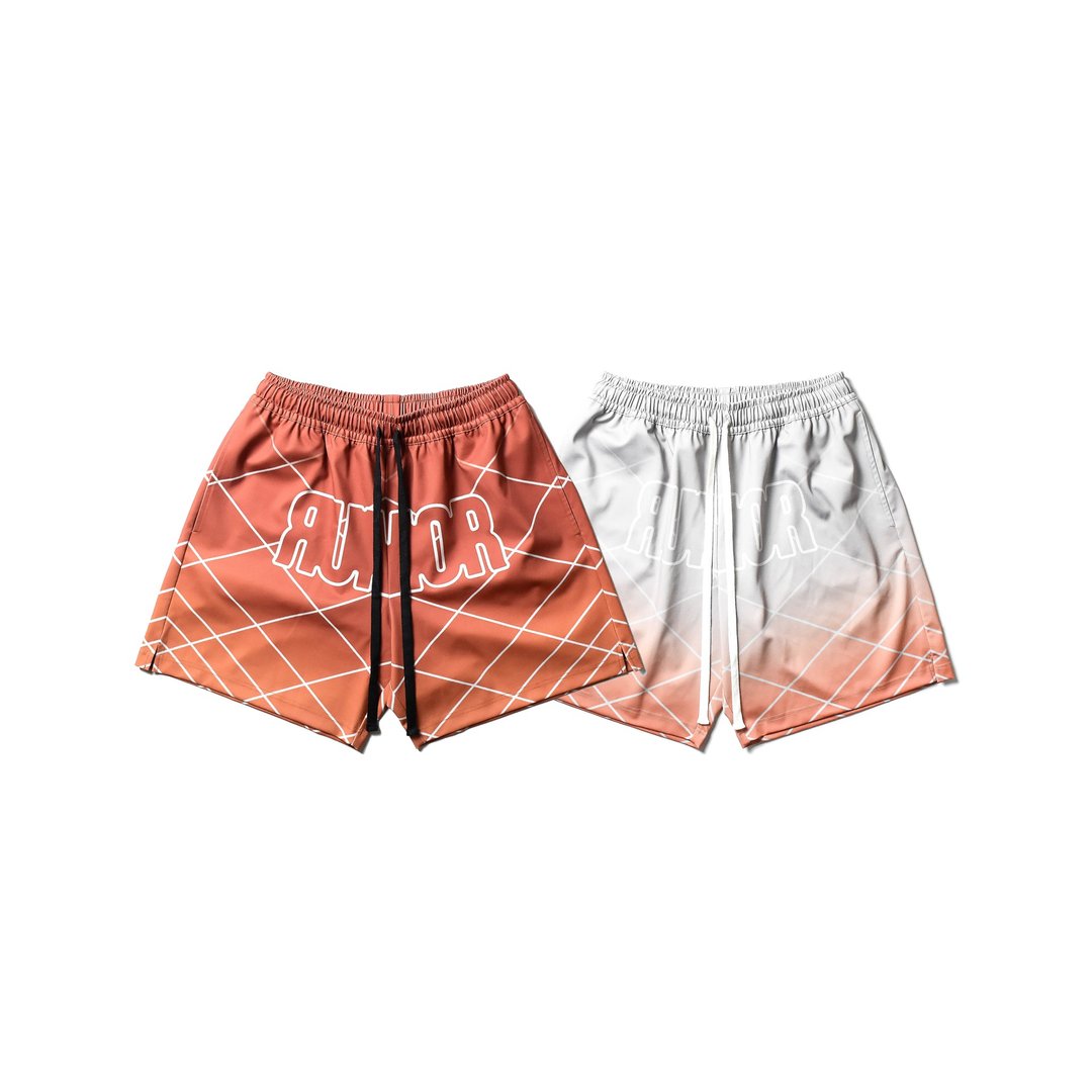 RM_DIGITAL-PRINTING SHORTS_谣言之网 数位印花短裤 球裤 潮流 - 男士短裤 - 聚酯纤维 多色