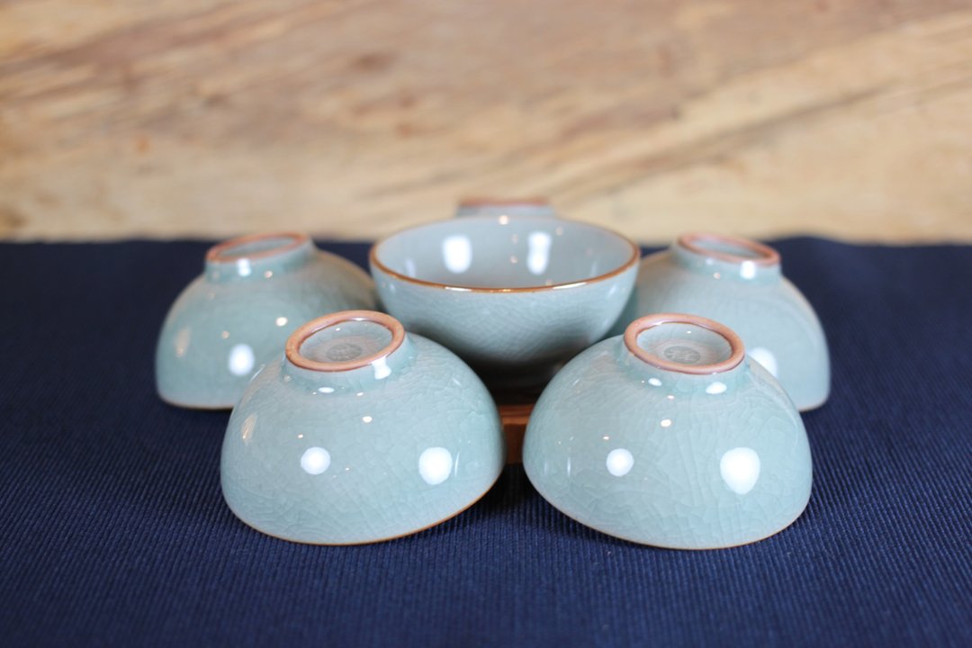 【圣诞礼盒】哥窑冰裂釉 六入圆满茶杯 祥亿陶瓷 圣诞节 - 茶具/茶杯 - 陶 