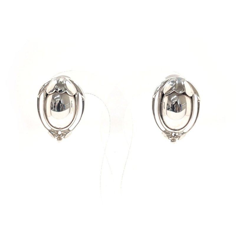 【日本直购・二手美品】Georg Jensen 乔治杰生 耳环 耳夹 2010 传承系列 银 925 - 耳环/耳夹 - 纯银 银色