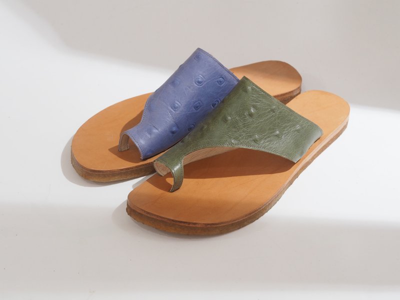 展示品出清 - 爱花sandals Eu40# - 拖鞋 - 真皮 绿色