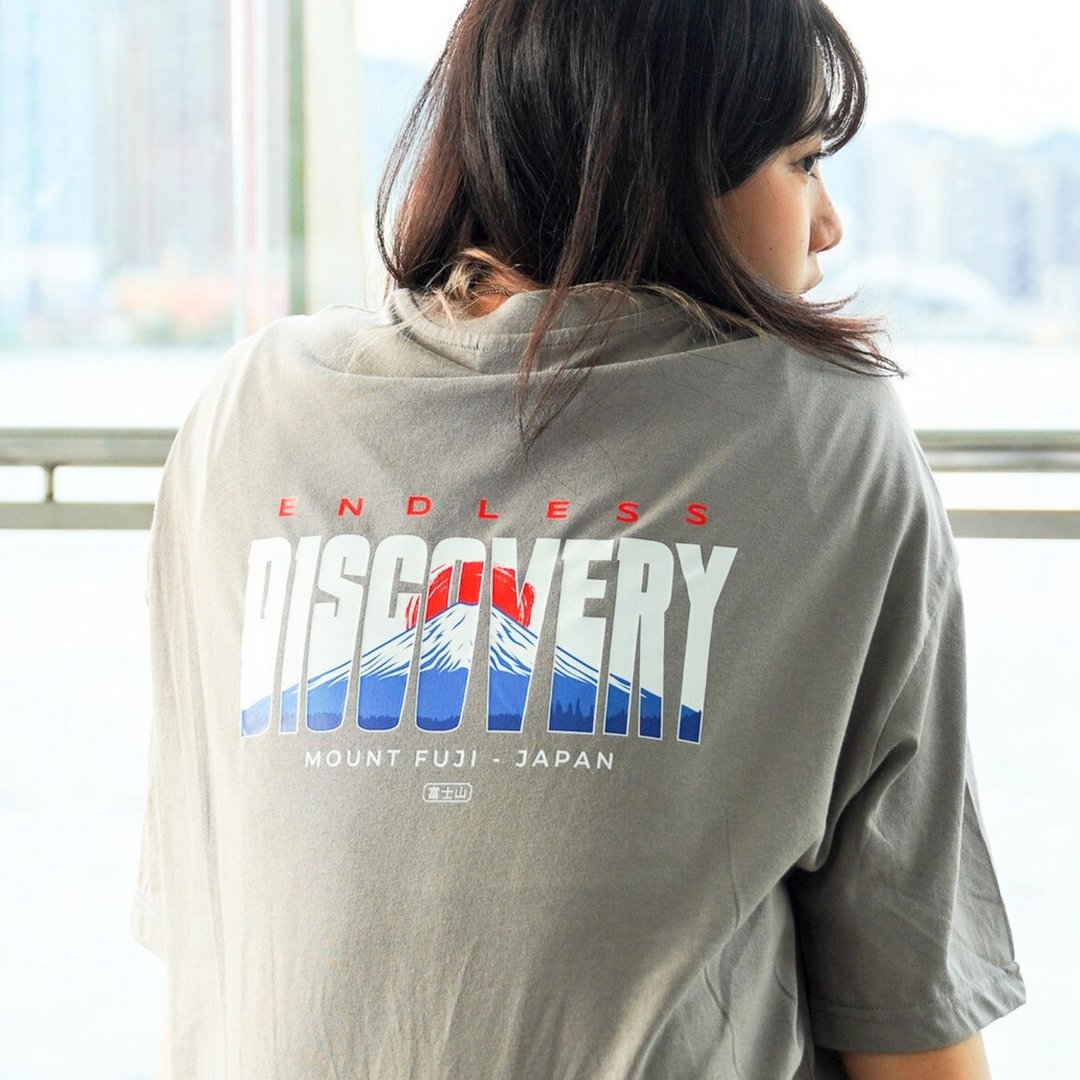 【CREEPS】Mount Fuji Discovery 宽松重磅印花T恤 210g - 男装上衣/T 恤 - 棉 多色