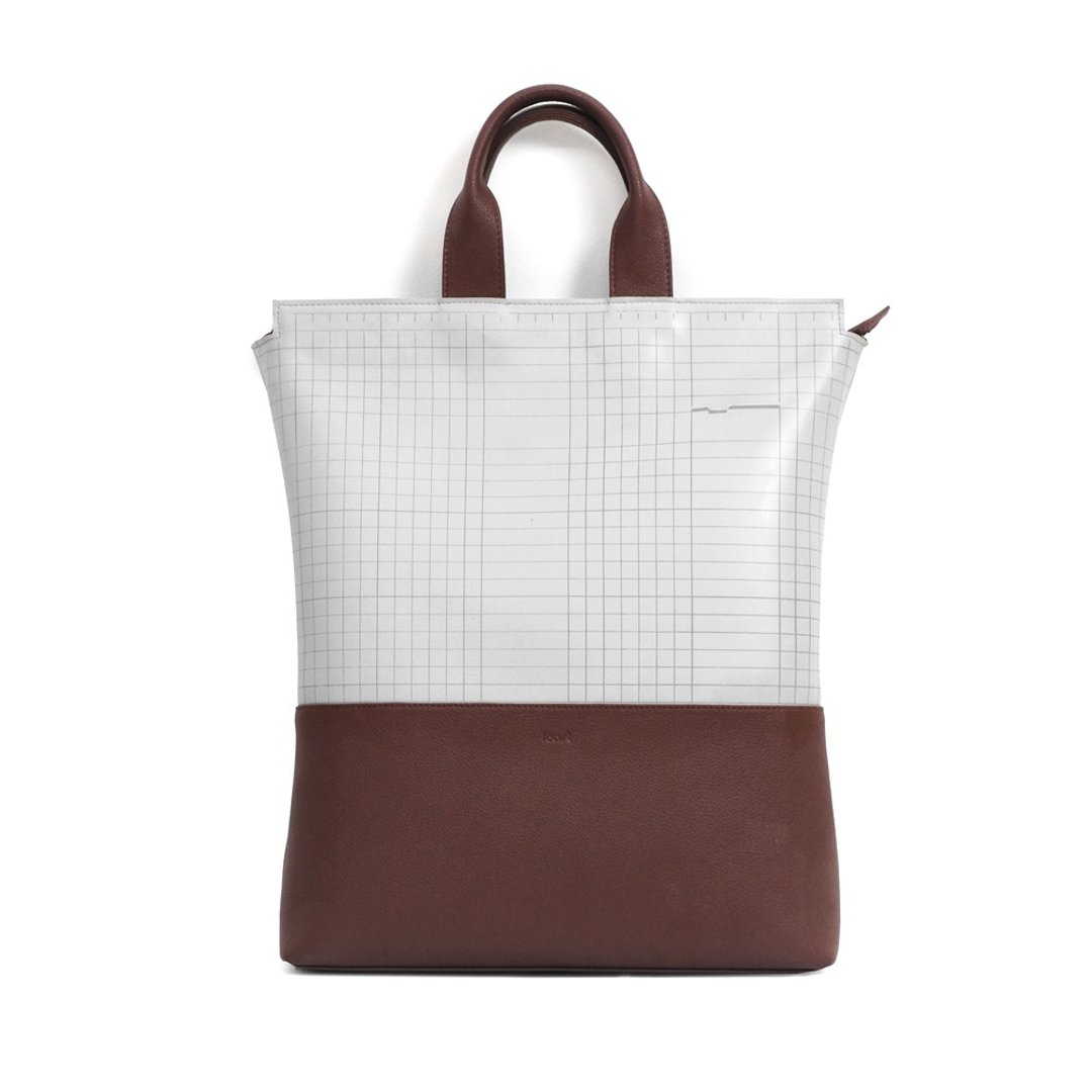 HAN Bag #CUTTING MAT  #MARBLE GRAY RED - 手提包/手提袋 - 橡胶 红色