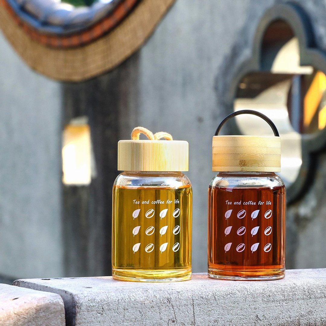 乐活双层随身瓶(300ml) - 水瓶/水壶 - 玻璃 透明