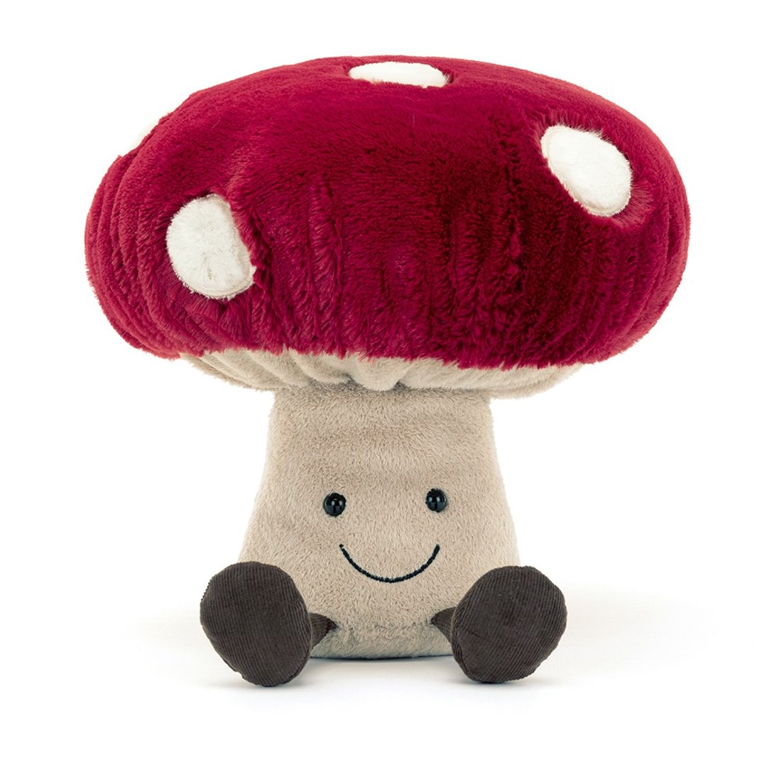 Amuseables Mushroom 趣味蘑菇 28cm x 11cm x 9cm - 玩偶/公仔 - 聚酯纤维 红色