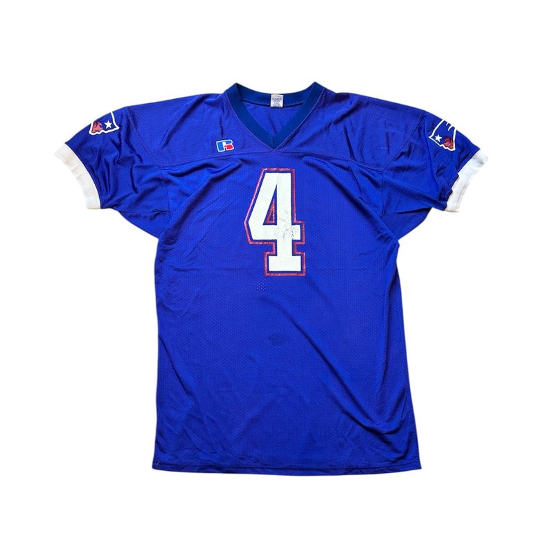90s Russell NFL 新英格兰爱国者 球衣 - 男装上衣/T 恤 - 聚酯纤维 多色