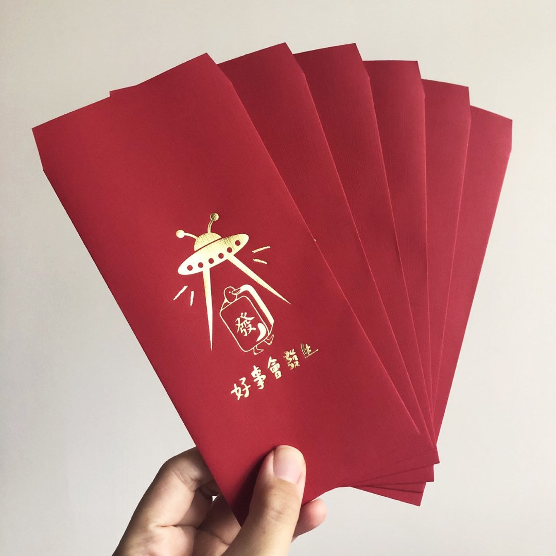 好事会发生 麻将鸭子红包袋 一袋3入或6入 - 红包/春联 - 纸 红色