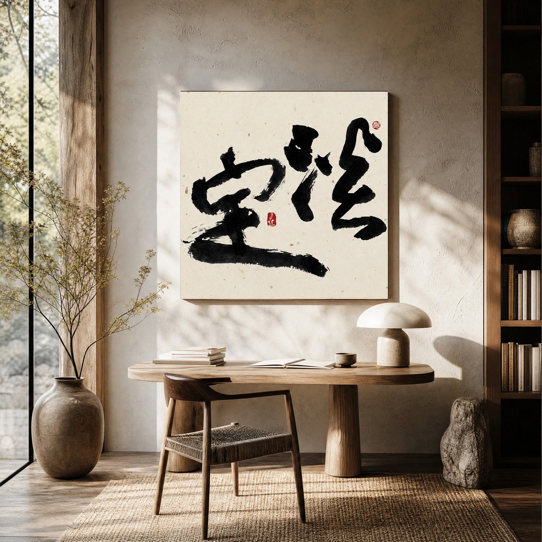 6060 书法 - 无框画 | 乔迁礼物 | 开店 | 民宿布置 | 装饰画 - 海报/装饰画/版画 - 其他材质 黑色