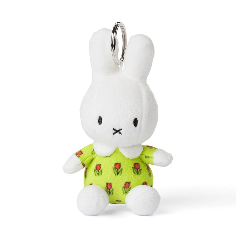 Miffy 米飞儿绿色丝绒服锁钥扣 - 钥匙链/钥匙包 - 其他材质 多色