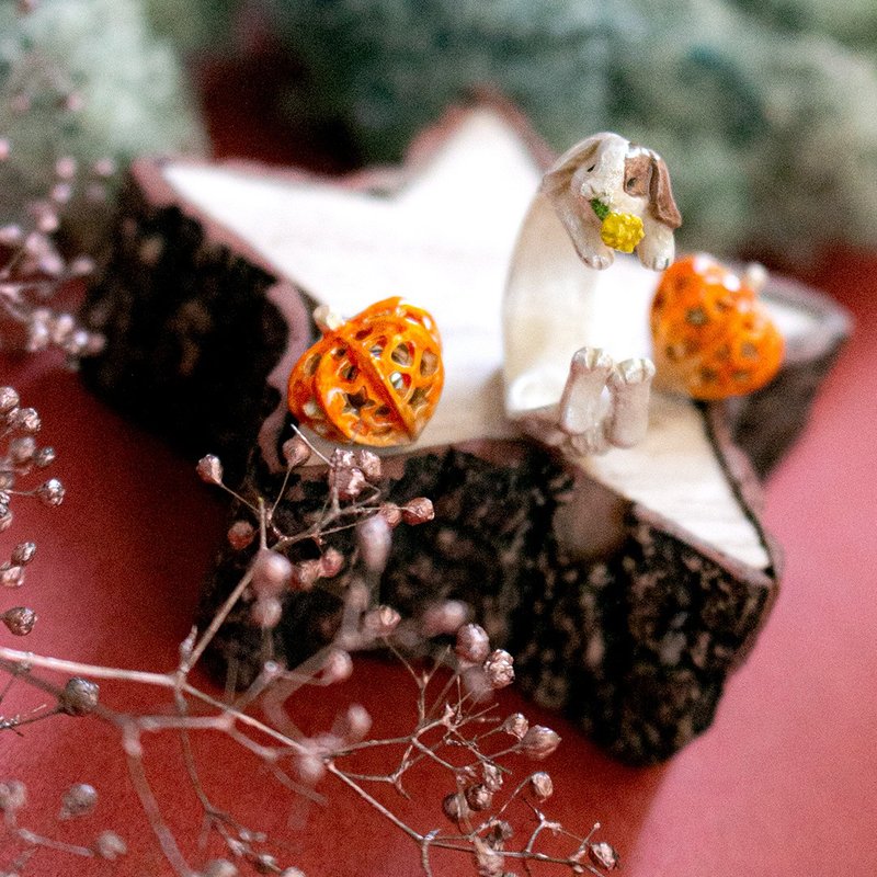 Lop Ear Ring Charles Pione RN184 - 发饰 - 其他金属 咖啡色