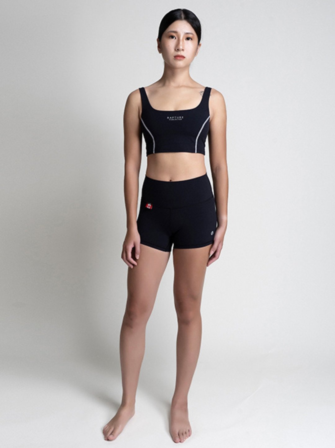 Rapture Vancouver 瑜珈一分短裤 Alouette 3.5inch short - 女装瑜珈服 - 其他人造纤维 黑色