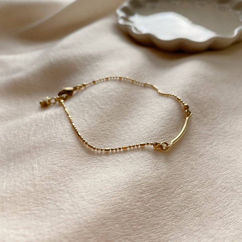 直线条- 星星 黄铜手链 - 手链/手环 - 铜/黄铜 金色