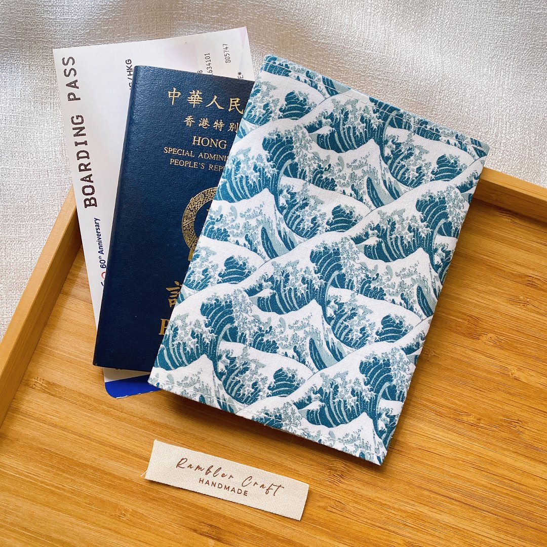 护照套 Passport Holder 护照夹 护照收纳 青海波浪款 - 护照夹/护照套 - 棉 
