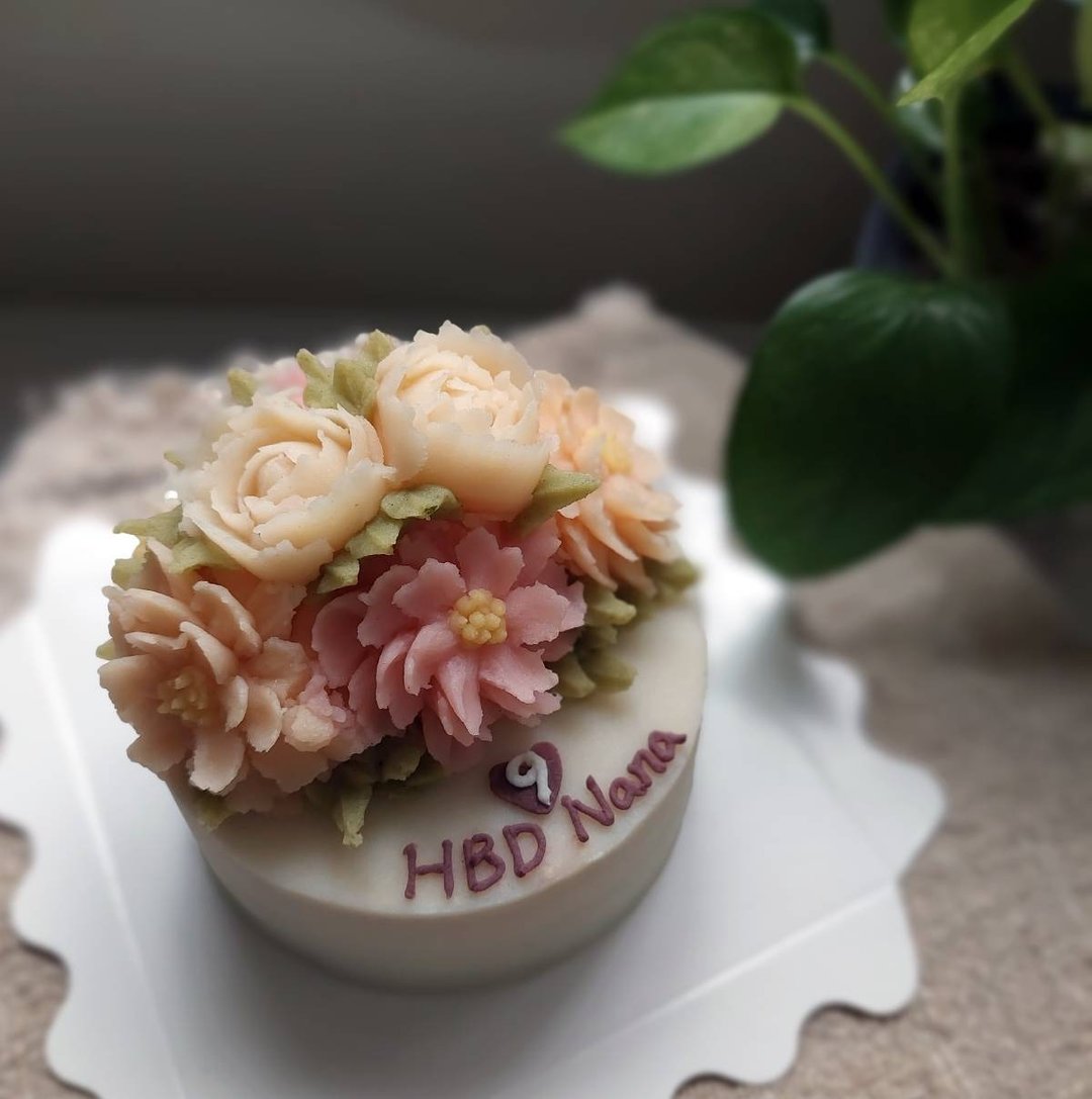 4寸宠物蛋糕 生日蛋糕 韩式裱花姓名款 可自取 - 猫罐头/鲜食 - 其他材质 